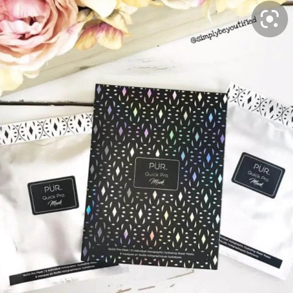 NIB PUR QUICK PRO HOLOGRAPHIC FACE MASKS